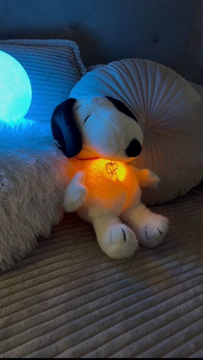 Peluche Snoopy que respira para dormir